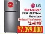 Promo Harga SHARP Kulkas 2 Pintu 400000 ml - Hypermart