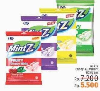 Promo Harga MINTZ Candy Chewy Mint All Variants 115 gr - LotteMart