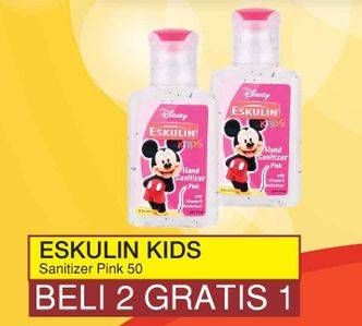 Promo Harga ESKULIN Kids Hand Sanitizer Pink  - Yogya