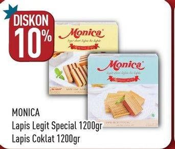 Promo Harga MONICA Lapis Legit Special, Chocolate 1200 gr - Hypermart