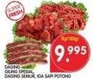 Promo Harga Daging Giling Special/Daging Semur/Iga Sapi Potong  - Superindo