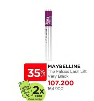 Promo Harga Maybelline The Falsies Lash Lift Waterproof Mascara 30 gr - Watsons