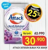 Promo Harga Attack Detergent Powder All Variants 800 gr - Superindo