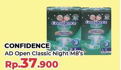Promo Harga Confidence Adult Diapers Classic Night M8 8 pcs - Yogya
