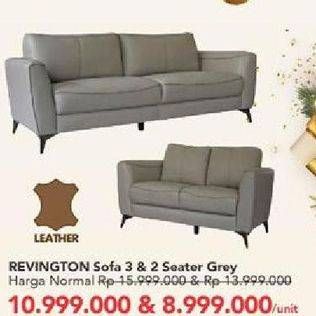 Promo Harga Revington Sofa 3 & 2 Seater   - Carrefour