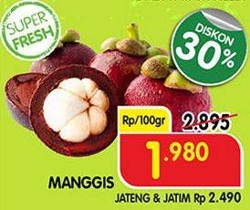 Promo Harga Manggis per 100 gr - Superindo
