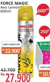 Promo Harga FORCE MAGIC Insektisida Spray Lemon 600 ml - Alfamidi