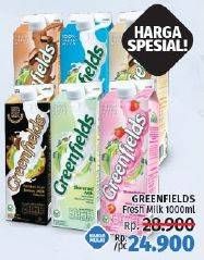 Promo Harga GREENFIELDS Fresh Milk 1000 ml - LotteMart