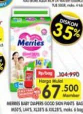 Promo Harga Merries Pants Good Skin M50, L44, XL38, XXL28 28 pcs - Superindo