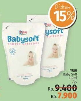 Promo Harga YURI Baby Softener 410 ml - LotteMart