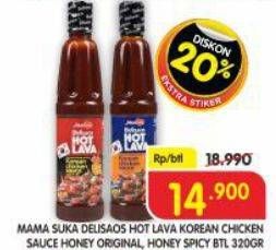 Promo Harga Mamasuka Salad Dressing Honey Original, Spicy 320 ml - Superindo