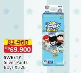 Promo Harga Sweety Silver Pants Boys XL26 26 pcs - Alfamart