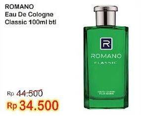 Promo Harga ROMANO Eau De Cologne Classic 100 ml - Indomaret