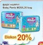 Promo Harga Baby Happy Body Fit Pants L20, M20 20 pcs - Indomaret