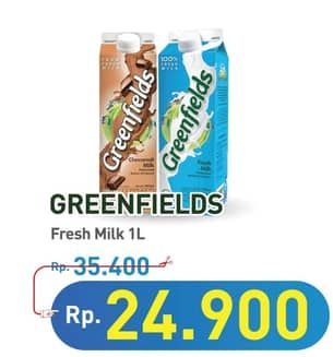 Promo Harga Greenfields Fresh Milk 1000 ml - Hypermart