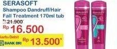 Promo Harga SERASOFT Shampoo Anti Dandruff, Hairfall Treatment 170 ml - Indomaret