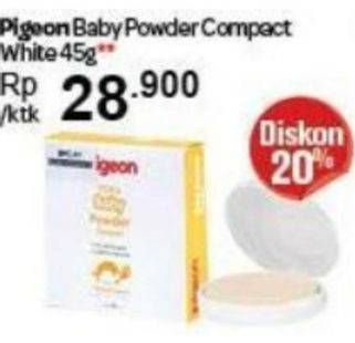 Promo Harga PIGEON Baby Powder Compact 45 gr - Indomaret
