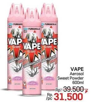 Promo Harga Fumakilla Vape Aerosol Sweet Powder 600 ml - LotteMart