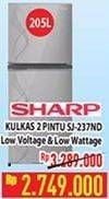 Promo Harga SHARP SJ-237ND | Refrigerator 205ltr  - Hypermart