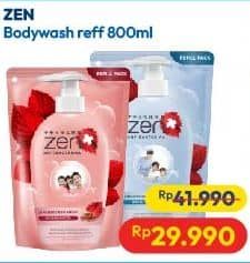 Promo Harga ZEN Anti Bacterial Body Wash 800 ml - Hypermart