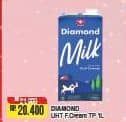 Promo Harga Diamond Milk UHT Full Cream 1000 ml - Alfamart