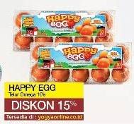 Promo Harga Happy Egg Telur Omega 10 pcs - Yogya