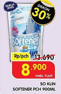 Promo Harga So Klin Softener All Variants 900 ml - Superindo