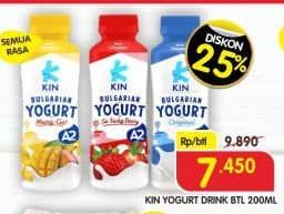Promo Harga KIN Bulgarian Yogurt All Variants 200 ml - Superindo