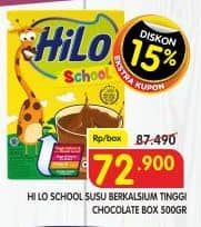 Promo Harga Hilo School Susu Bubuk Chocolate 500 gr - Superindo