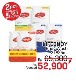 Promo Harga Lifebuoy Body Wash 825 ml - LotteMart
