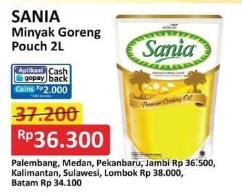 Promo Harga Sania Minyak Goreng 2000 ml - Alfamart