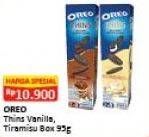 Promo Harga OREO Thins Tiramisu, Vanilla 95 gr - Alfamart