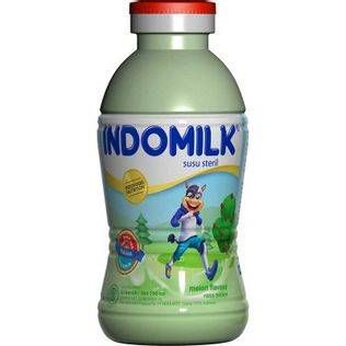 Promo Harga Indomilk Susu Cair Botol Melon 190 ml - Alfamart