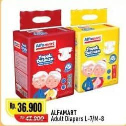 Promo Harga Alfamart Adult Diapers L7, M8 7 pcs - Alfamart