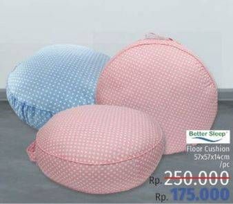 Promo Harga BETTER SLEEP Floor Cushion 57x57x14cm  - LotteMart