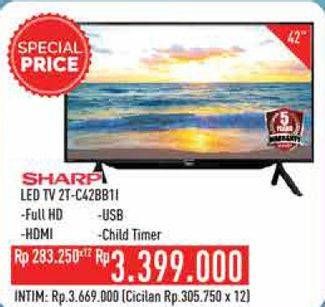 Promo Harga SHARP 2T-C42BB1i | Android TV 42"  - Hypermart