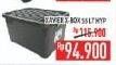 Promo Harga XAVIER X-box Container 55 ltr - Hypermart