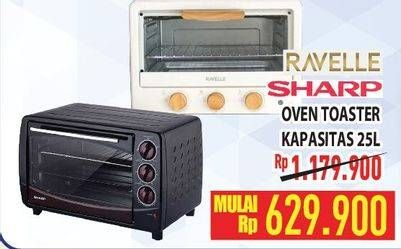 Promo Harga SHARP/RAVELLE Oven Toaster 25L  - Hypermart