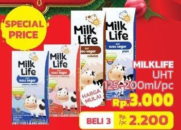 Promo Harga MILK LIFE Fresh Milk 125 ml - LotteMart