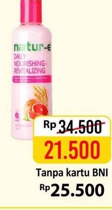 Promo Harga NATUR-E Hand Body Lotion Daily Nourishing 245 ml - Alfamart