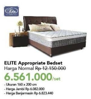 Promo Harga ELITE Appropriate Bed Set 160x200cm  - Carrefour