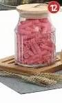 Promo Harga VIERA Glass Jar Wood 1000 ml - Lotte Grosir