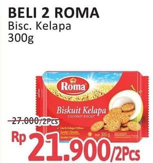 Promo Harga Roma Biskuit Kelapa 300 gr - Alfamidi