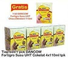 Promo Harga DANCOW Fortigro UHT Cokelat 110 ml - Indomaret