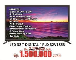 Promo Harga Polytron PLD 32V1853 Digital LED TV  - Hari Hari