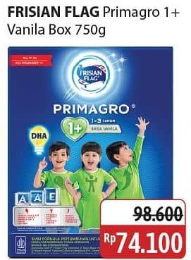 Promo Harga Frisian Flag Primagro 1+ Vanilla 800 gr - Alfamidi