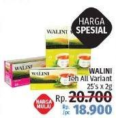 Promo Harga Walini Teh Celup All Variants 25 pcs - LotteMart