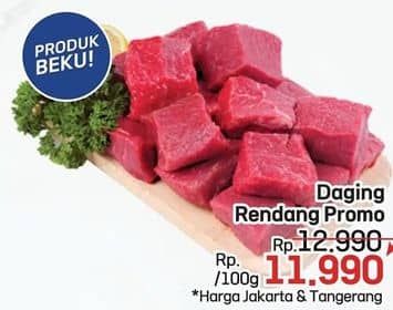 Promo Harga Daging Rendang Sapi per 100 gr - LotteMart