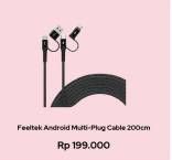 Promo Harga Feeltek Android Fast Charging Multi-Plug Cable  - Erafone