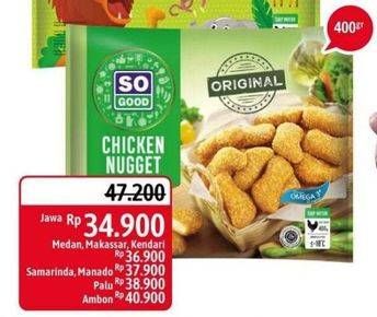 Promo Harga SO GOOD Chicken Nugget Original 400 gr - Alfamidi